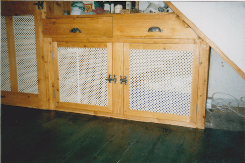 Storage unit under the stairs