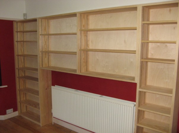 After the shelves are installed