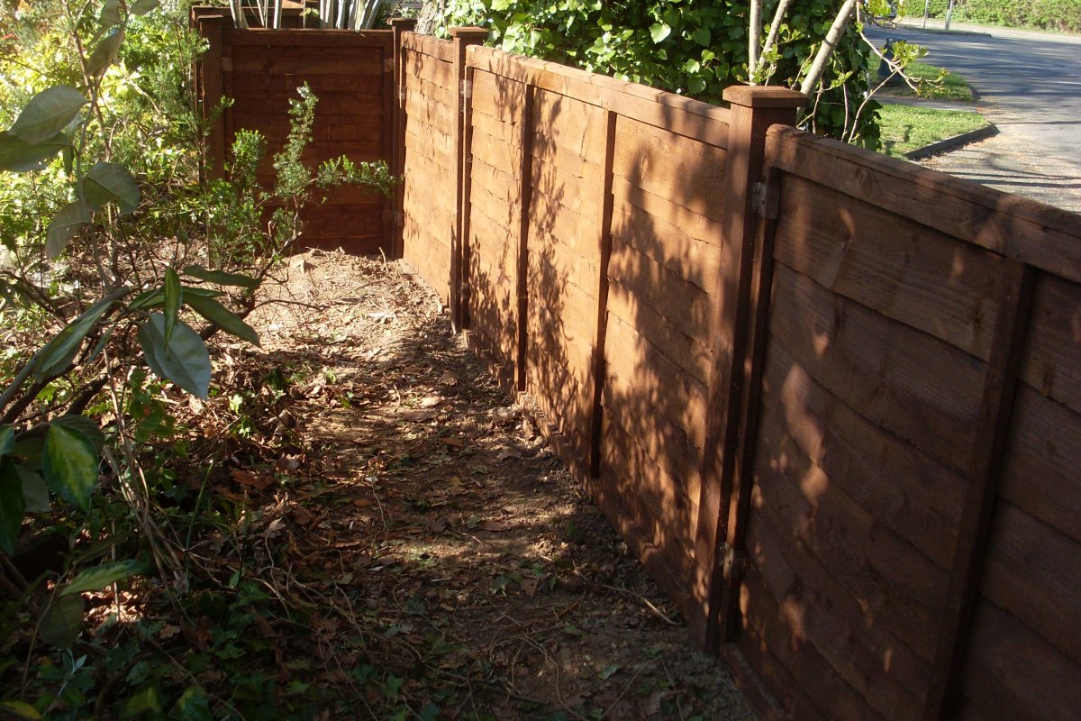 new fence installed in the new forest