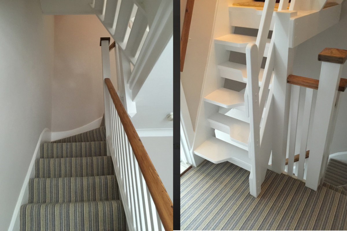 staircase in southampton painting and renovation