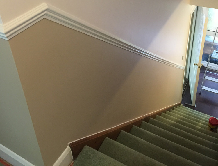 repainted staircase in southampton , by southampton carpentry Hampshire
