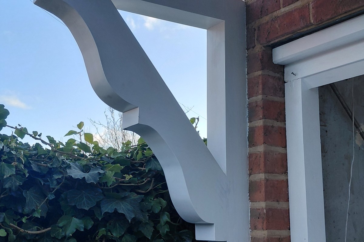 replacement wall braket made in accoya timber